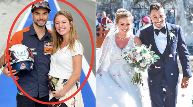Miguel Oliveira và bạn gái&nbsp;Andreia Pimenta có cuộc hôn nhân hạnh phúc