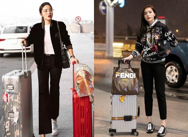 Kỳ Duyên cũng chọn đồ "kín cổng cao tường" khi ra sân bay.