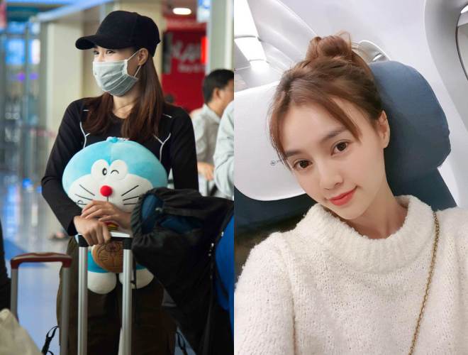 Trước đó, Ninh Dương Lan Ngọc nhiều lần gây ấn tượng với phong cách thời trang sân bay đơn giản, gần gũi với áo phông, áo len, shorts, chân váy đơn giản...