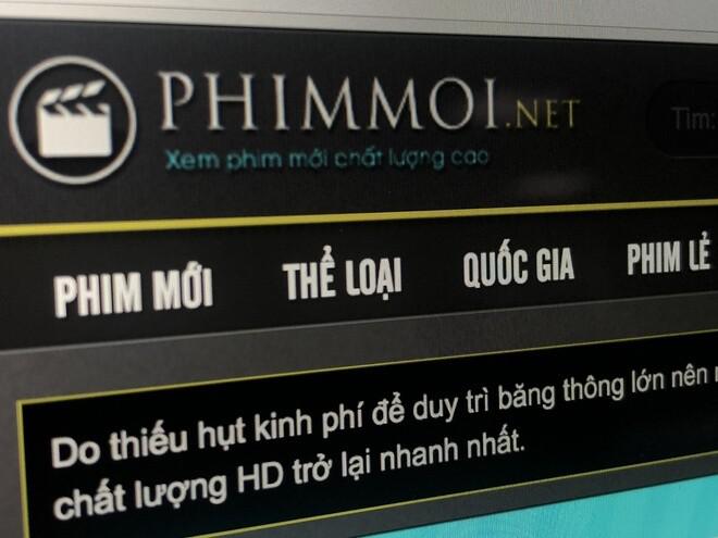 Phimmoi.net trước khi bị "khai tử"