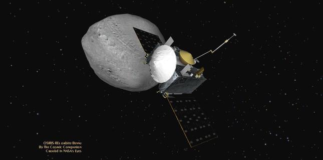 Ảnh minh họa tàu thăm dò OSIRIS-Rex của NASA tiếp cận tiểu hành tinh Bennu Xác suất va chạm 1/2700