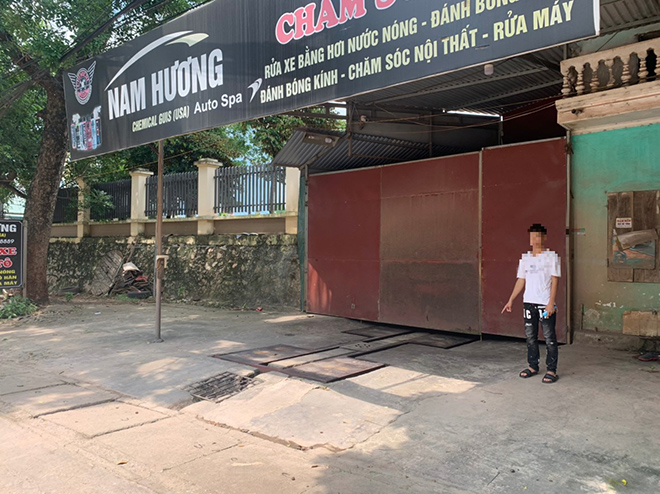 Khu vực nơi anh Đ.X.Đ bị chém gục.