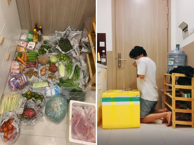 Tin tức trong ngày - "Khui" thùng đồ tiếp tế gửi từ quê lên TP.HCM, chàng trai bật khóc khi đọc thư tay mẹ viết