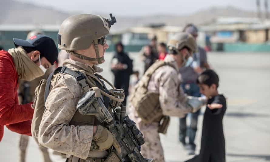 Các binh sĩ Mỹ thuôc lực lượng bảo vệ sân bay Kabul đã bắt đầu rút khỏi Afghanistan từ ngày 24.8.