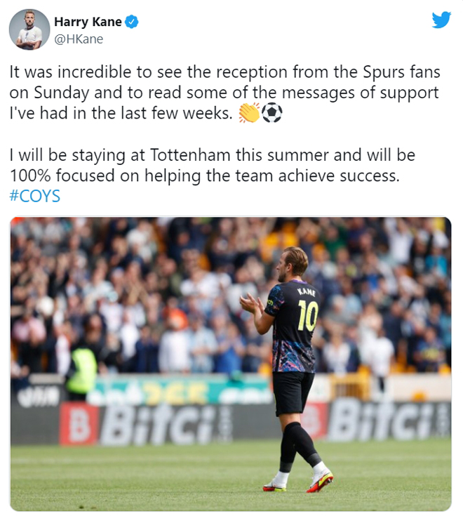 Harry Kane CHÍNH THỨC ở lại Tottenham, Man City rộng đường săn Ronaldo - 3