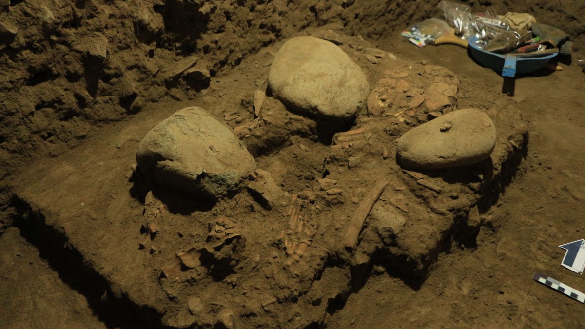 Nơi các nhà khảo cổ tìm thấy hài cốt thiếu nữ cách đây 7.200 năm.