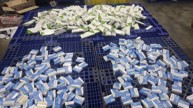Lô thuốc Arbidol nhập khẩu trái phép bị phát hiện (Ảnh: Tổng cục Hải quan cung cấp).