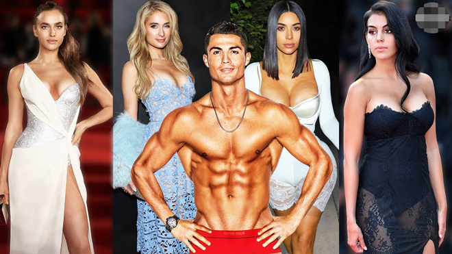 Ronaldo đã trải qua hàng tá mối tình với những người đẹp nổi tiếng