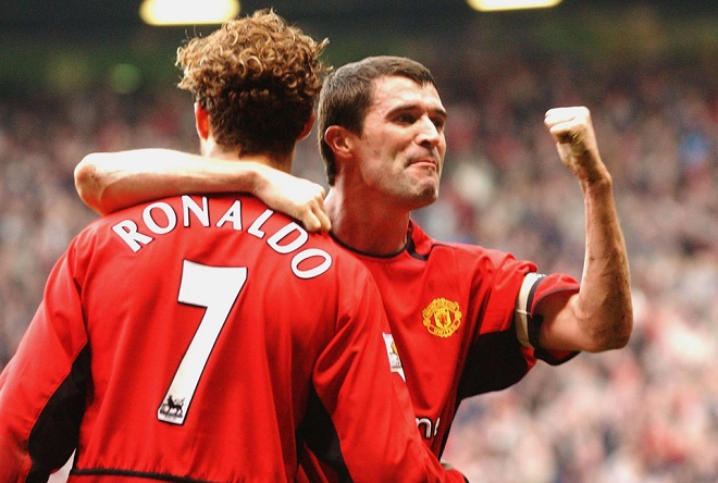 Roy Keane và Ronaldo từng là đồng đội của nhau