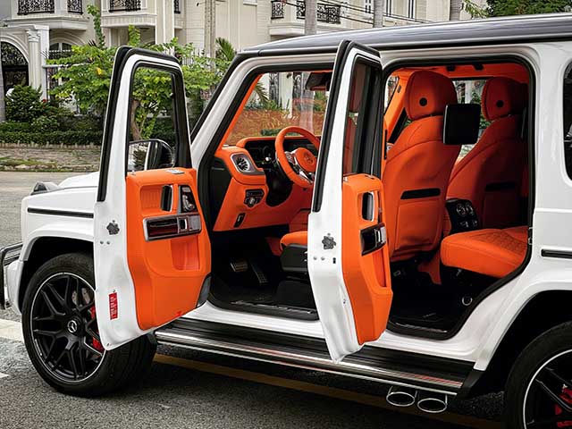 Tin tức ô tô - Thêm một chiếc Mercedes-AMG G63 tại Việt Nam độ nội thất tông cam "hơi mệt"