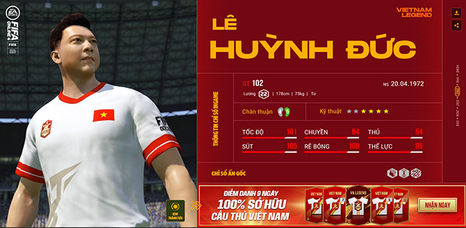 Các huyền thoại bóng đá Việt Nam bất ngờ xuất hiện trong FIFA Online 4 - 3