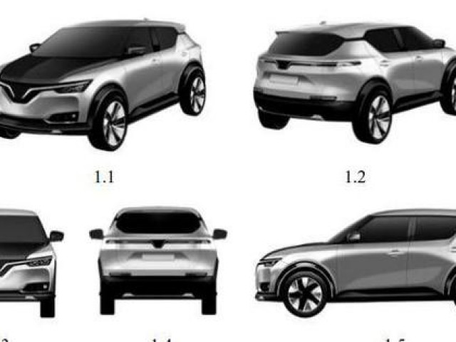 Ô tô - Hai mẫu SUV mới của VinFast lộ diện thiết kế