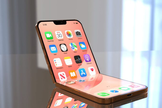 iPhone gập lại lạ lẫm với notch thu gọn - 1