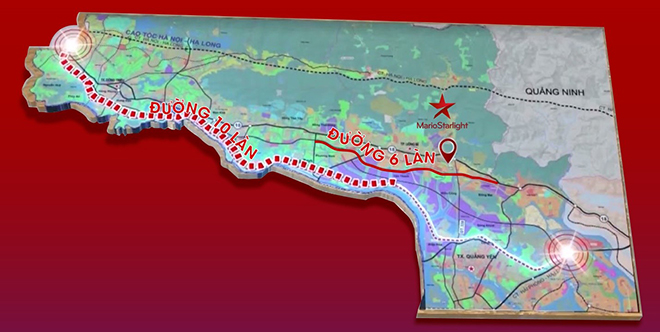 Bản đồ vị trí dự án đất nền Mario Starlight.