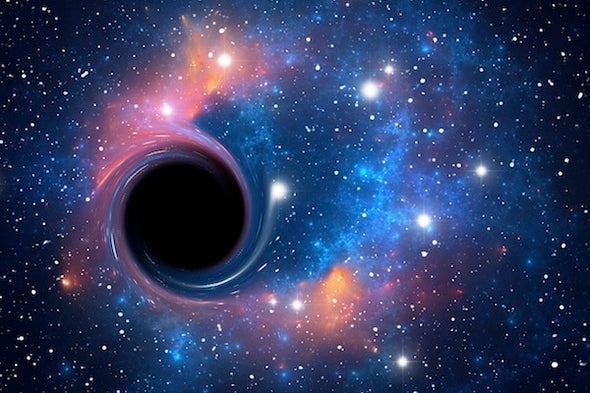 Lỗ đen quái vật - Ảnh đồ họa từ Scientific American