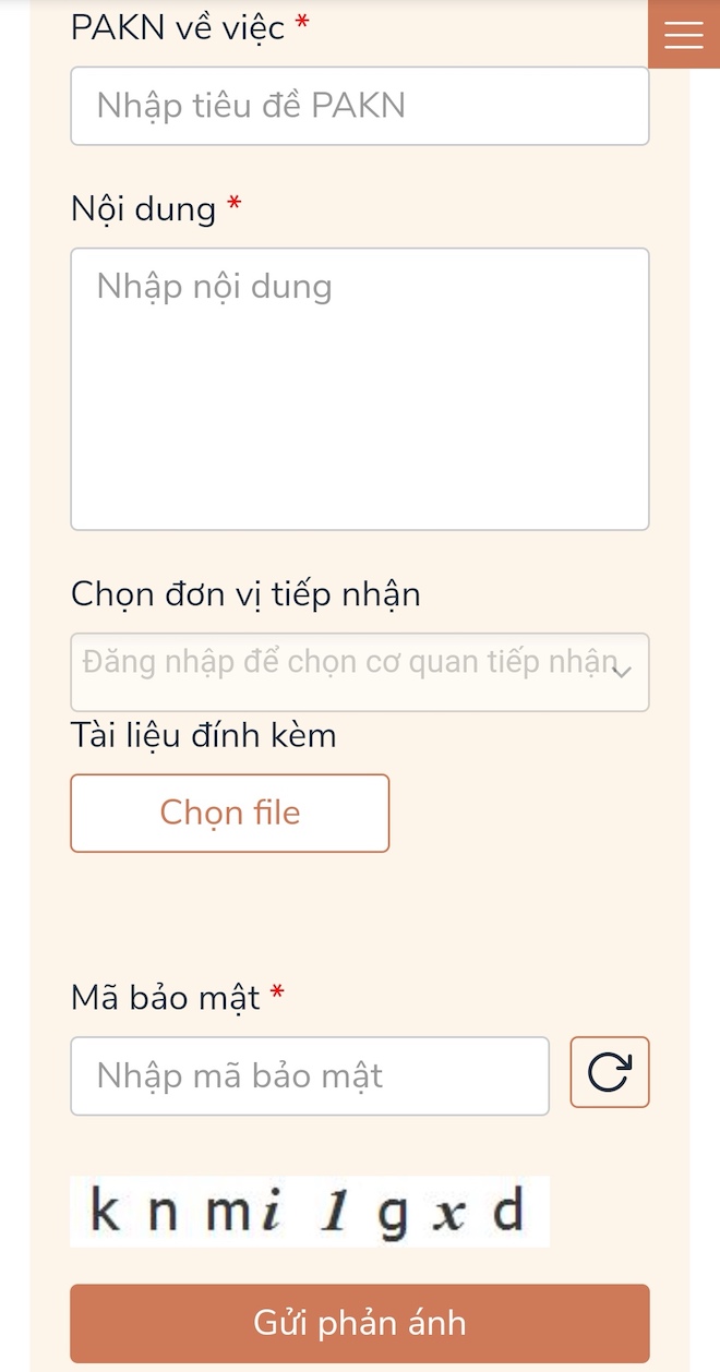 Cách gửi phản ánh kiến nghị trên Cổng Dịch vụ công Quốc gia - 8