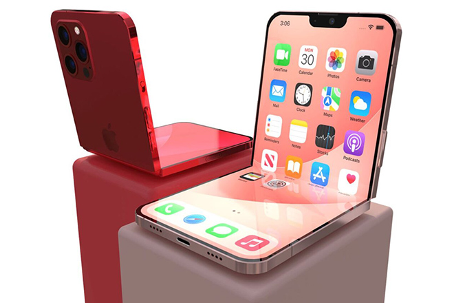 iPhone gập lại lạ lẫm với notch thu gọn - 4