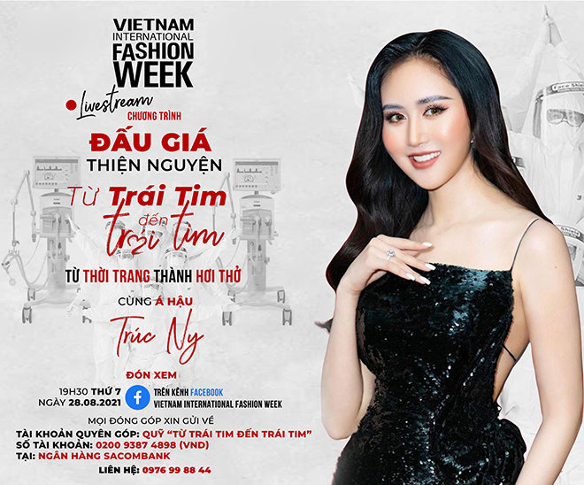 Á hậu Trúc Ny hào hứng nhận lời tham gia buổi đấu giá từ thiện online&nbsp;