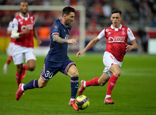 Messi vừa có trận ra mắt PSG trong thắng lợi 2-0 trên sân của Reims ở vòng 4 Ligue 1