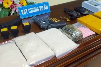 Ma túy, súng đạn thu được của các đối tượng buôn ma túy