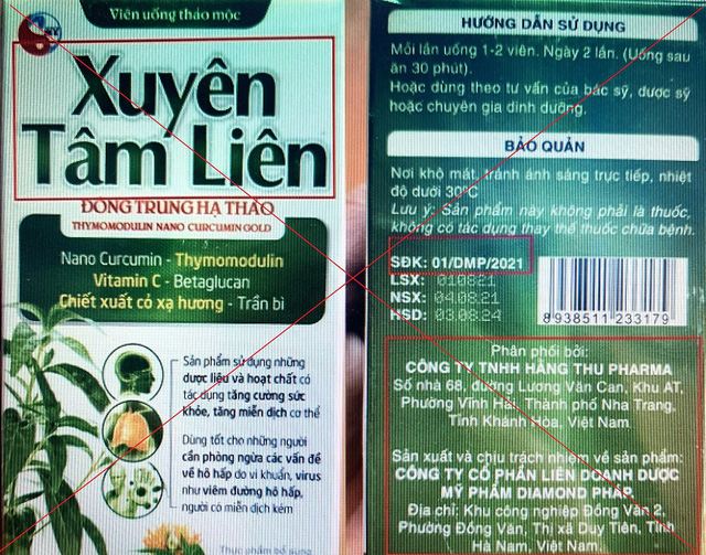 Bộ Y tế cảnh báo về “thần dược” hỗ trợ điều trị COVID-19 Xuyên Tâm Liên giả mạo - 1