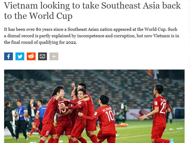 Bóng đá - Báo Đức mong Việt Nam đưa Đông Nam Á trở lại World Cup, ghi dấu ấn 84 năm