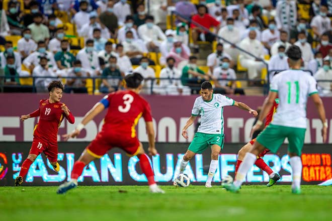 Trận đấu giữa đội tuyển Việt Nam và Saudi Arabia tại bảng B vòng loại thứ 3 - World Cup 2022.