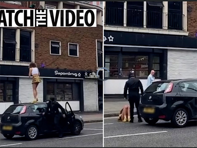 Bạn trẻ - Cuộc sống - Clip: Cô gái mặc váy ngắn trèo lên nóc ô tô nhảy múa nhận cái kết đắng