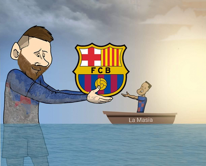 Trách nhiệm "gồng gánh" Barca được Messi trao lại cho lò La Masia.