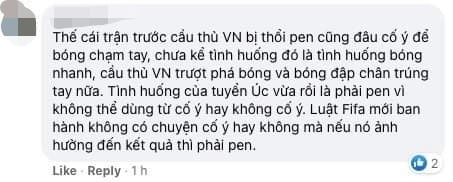 Lại đổ lỗi trọng tài, dân mạng "dậy sóng" trên Facebook sau trận Việt Nam - Australia - 3