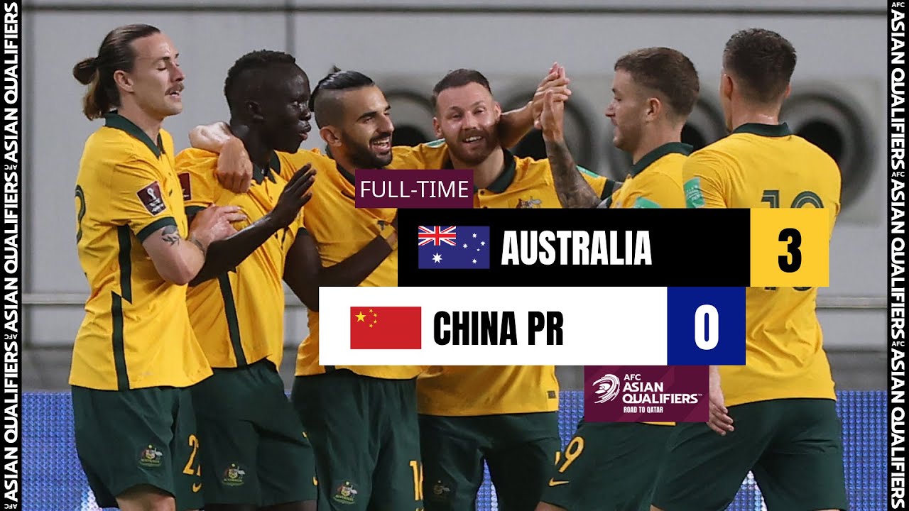 ĐT Úc đã đánh bại ĐT Trung Quốc 3-0 trong lượt trận đầu tiên Vòng loại cuối World Cup 2022.