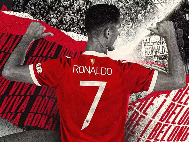 Ronaldo trở lại MU và mặc chiếc áo số 7