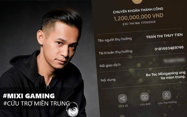 Độ Mixi cùng fan quyên góp 1,2 tỷ VNĐ cho đồng bào miền Trung