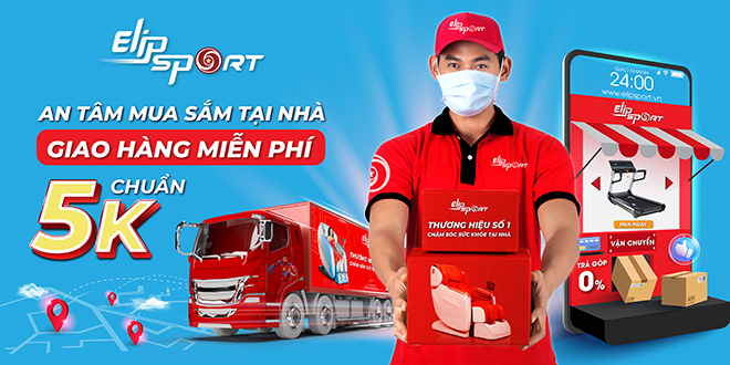 &nbsp;An tâm mua sắm tại nhà, giao hàng miễn phí chuẩn 5K