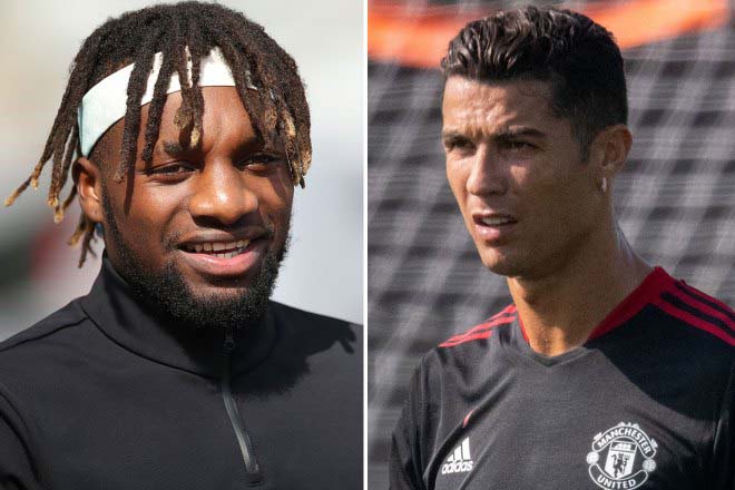 Saint-Maximin (trái) đe dọa sẽ khiến Ronaldo và MU ôm hận