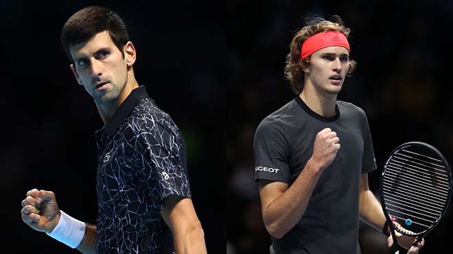 Djokovic (trái) luôn cho thấy đẳng cấp trước Zverev