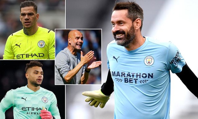 Đối đầu Leicester, Man City phải "cắn răng" sử dụng thủ môn số 3 Scott Carson vì nhiều lí do khách quan