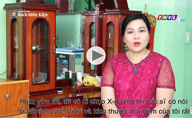 Xem video chị Thanh Hương chia sẻ kinh nghiệm cải thiện thoát vị đĩa đệm