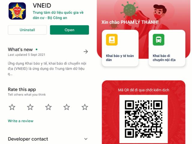 Công nghệ thông tin - Cách dùng app "tất cả trong một" VNEID để khai báo y tế và di chuyển nội địa