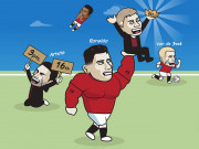 Tranh vui - Ảnh chế: Ronaldo chói sáng ngày trở lại, đưa MU lên thẳng ngôi đầu