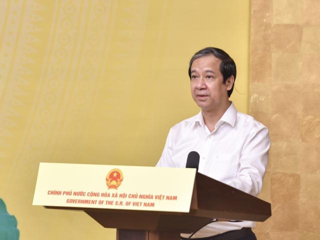 Bộ trưởng Bộ GD-ĐT Nguyễn Kim Sơn. (Ảnh: Thế Đại).