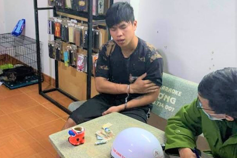 Lê Văn Phương tại thời điểm bị bắt giữ.