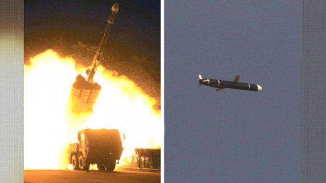 Một vụ thử tên lửa của Triều Tiên do KCNA đăng tải ngày 13-9. Ảnh: KCNA