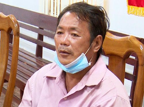 Nguyễn Văn Dũng tại thời điểm bị bắt giữ.