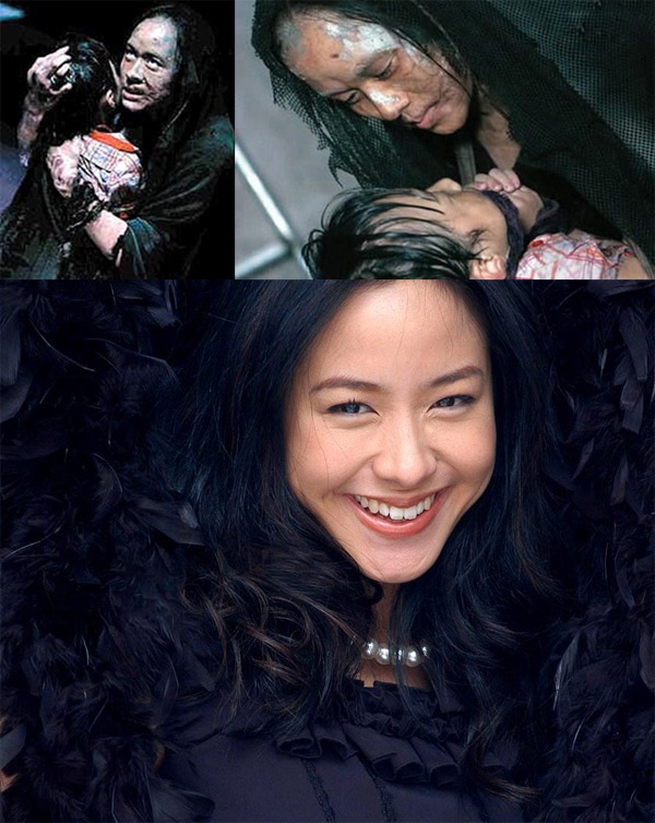 Lâm Gia Hân với hình ảnh "quái vật" trong phim.