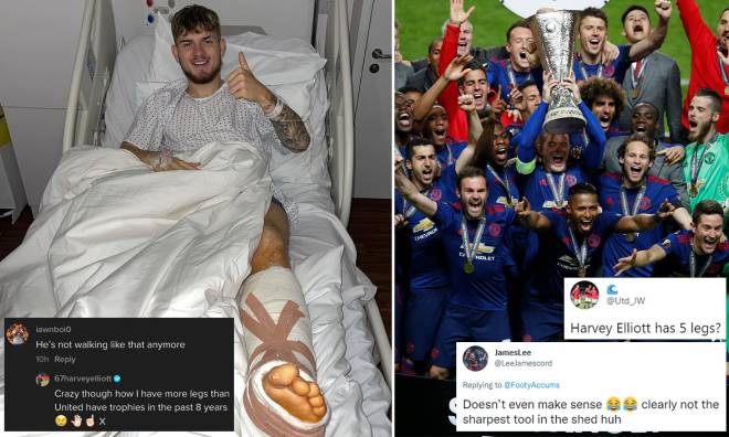 Sao trẻ Harvey Elliott bị fan MU bình luận ác ý sau khi dính chấn thương nặng