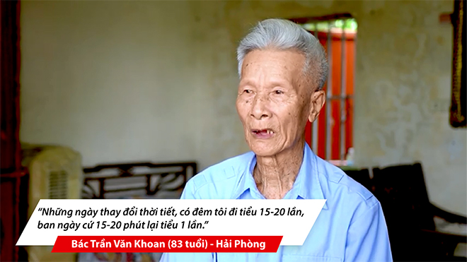 Bác Khoan tâm sự về tình trạng tiểu đêm, tiểu nhiều lần