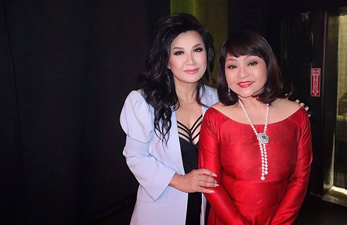 Ca sĩ Trizzie Phương Trinh và
danh ca Hương Lan 