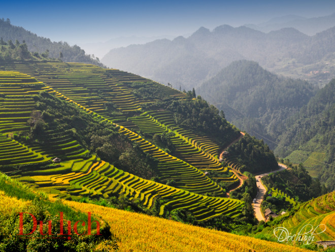 Những thửa ruộng bậc thang bắc lên tầng trời