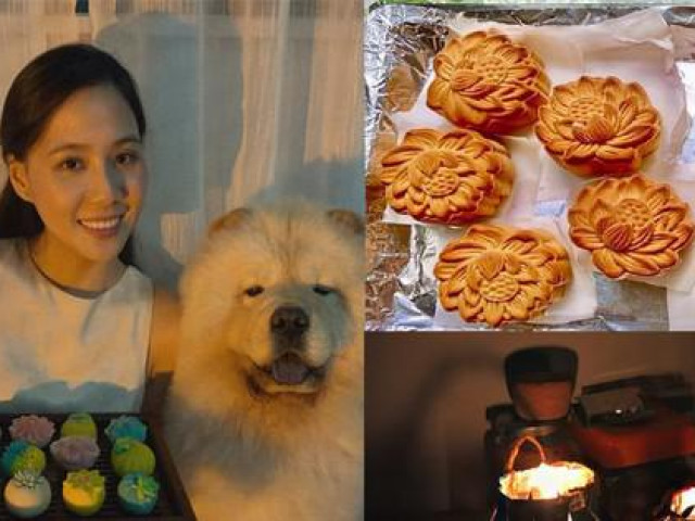 Bạn trẻ - Cuộc sống - Đón trung thu tại nhà mùa dịch, bạn trẻ tự làm đèn lồng, bánh sắc màu đẹp long lanh